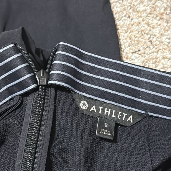 Athleta Black Dress Pants Straight Leg With Back Zipper - Picture 5 of 5
